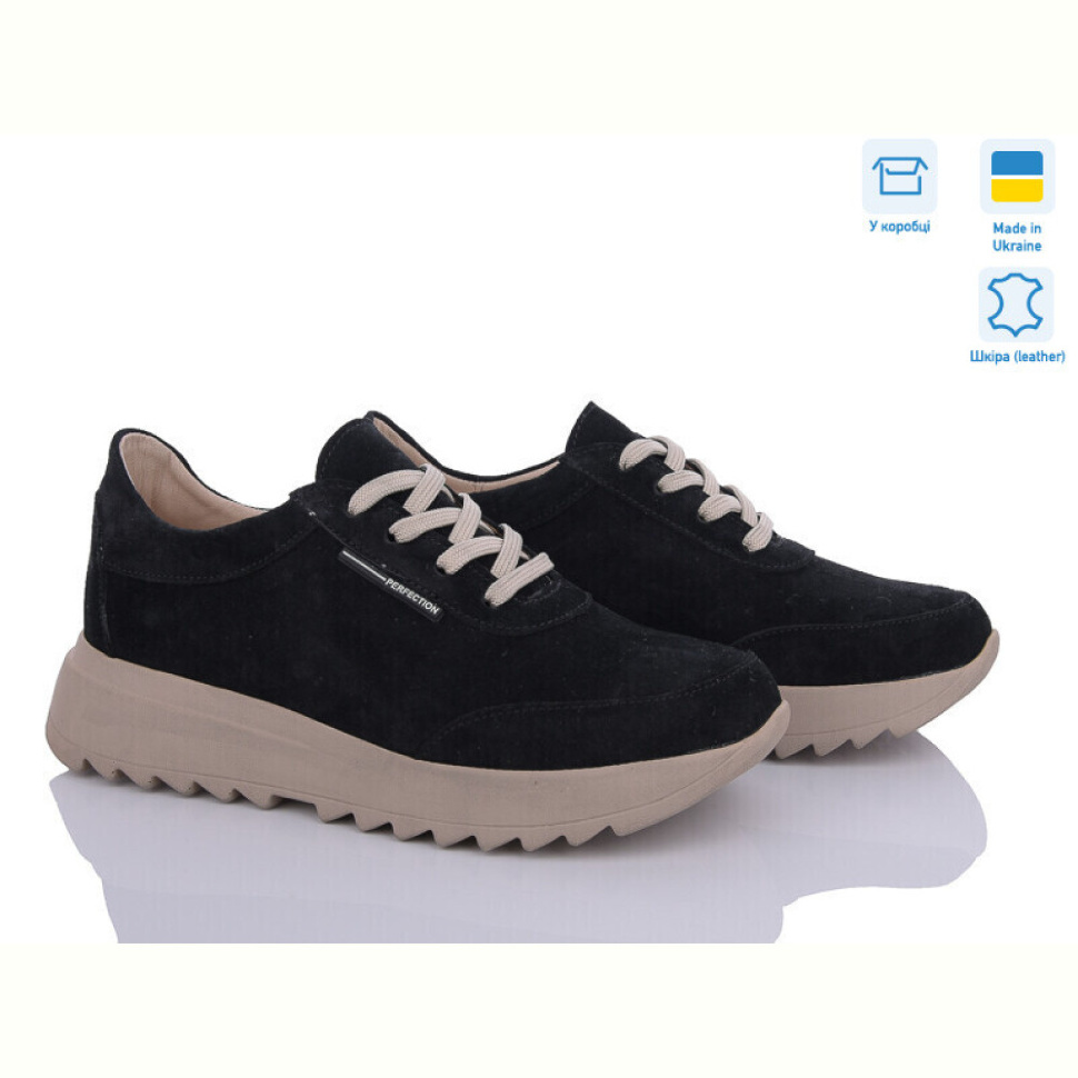 Кроссовки A.N.I.One 5064-55K  чорн замш