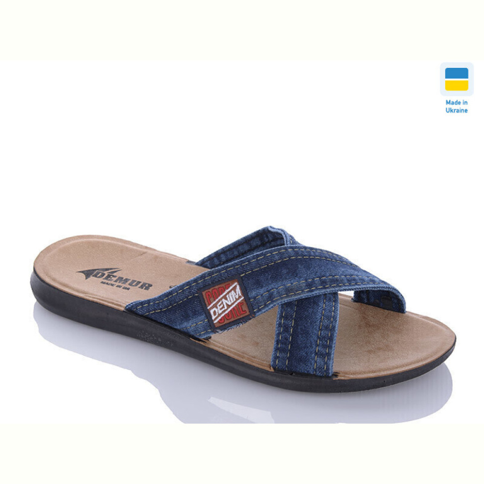Шлепки DeMur MD3134 синій батал