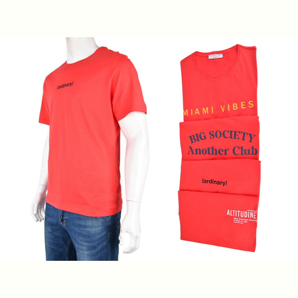 Футболка Obuvok 10229-6 red mix