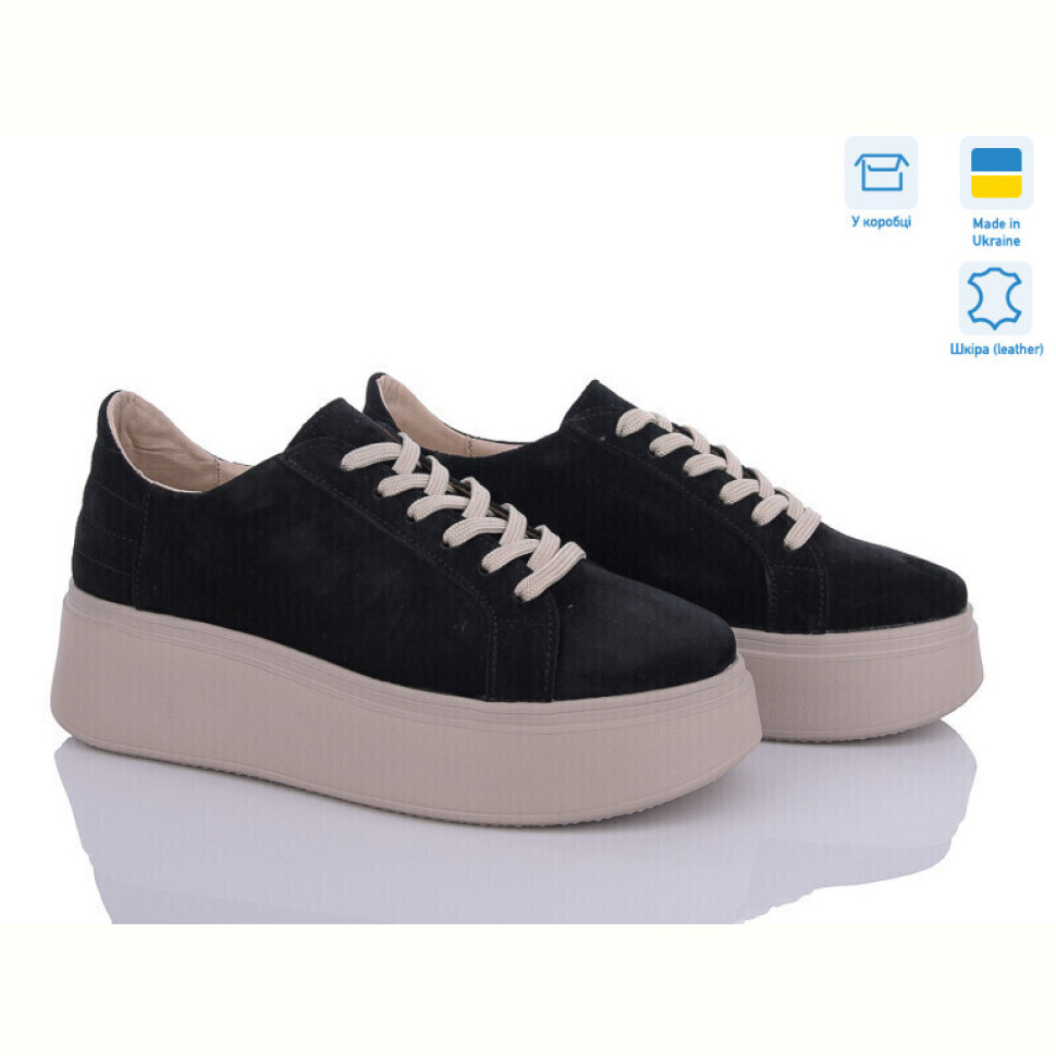 Кроссовки A.N.I.One 5071-17 чорн.замш