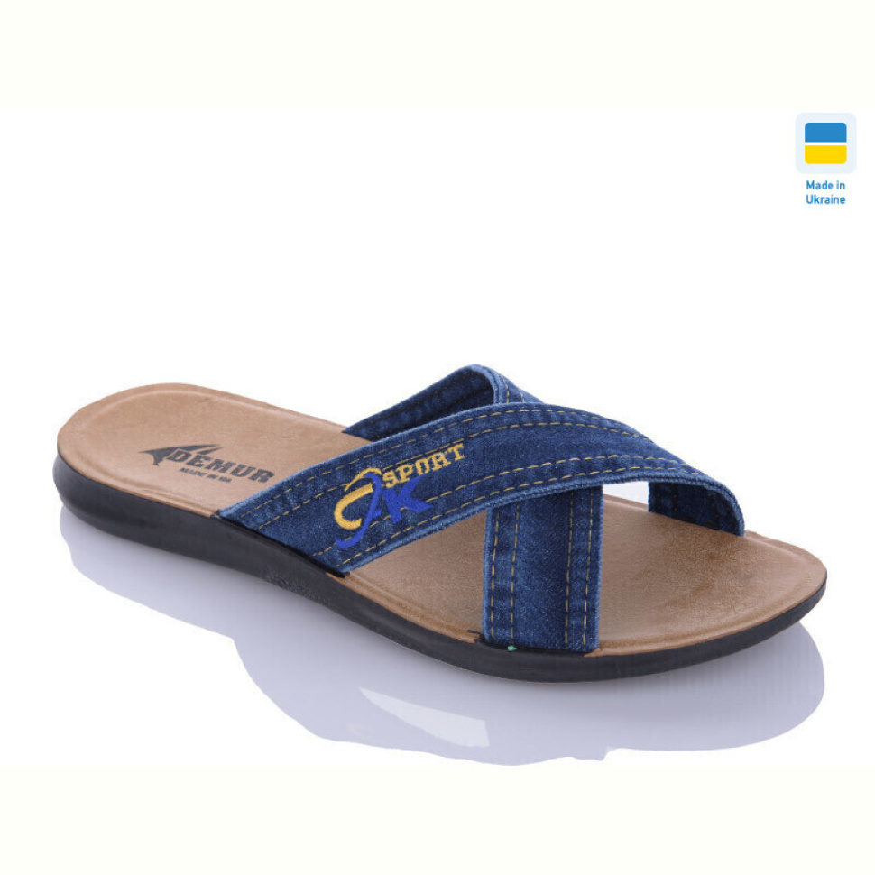 Шлепки DeMur MD3132 синій батал