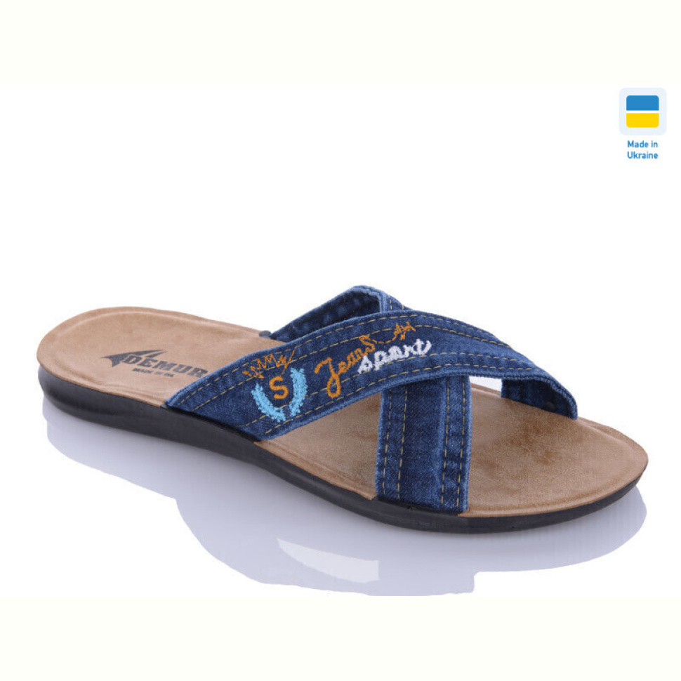 Шлепки DeMur MD3131 синій батал