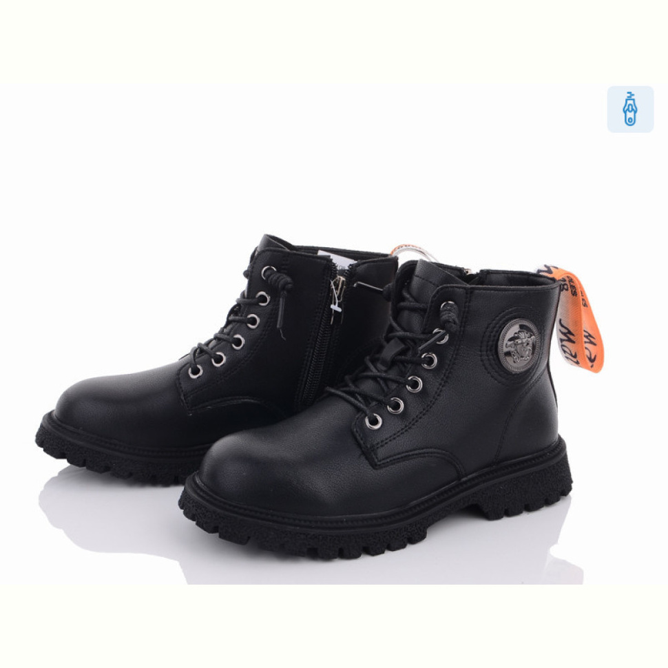Ботинки Violeta Y108(7607) black-orange
