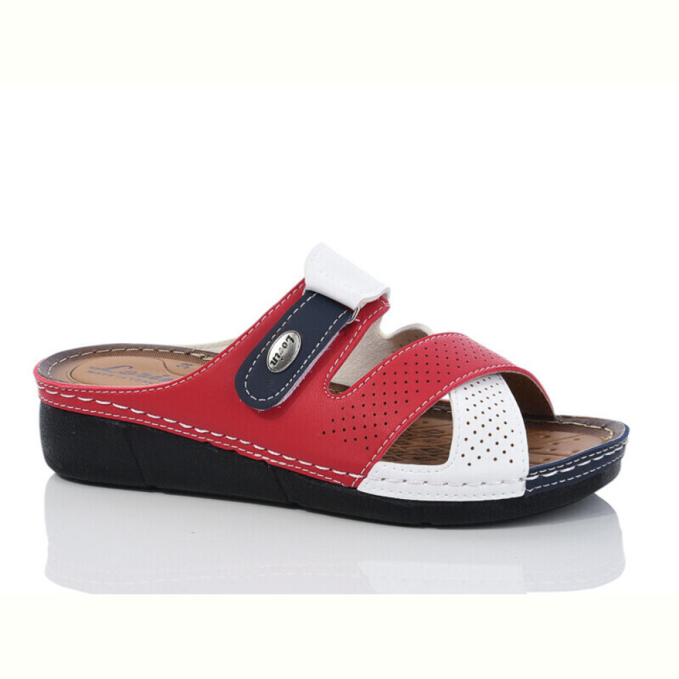 Шлепки Sali-2 5430-2 white-red Шлепки Sali-2 5430-2 white-red