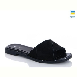 Шлепки Elite shoes С.17-001-13К-01-черный велюр-черн.-Arabica TR черн.серебро