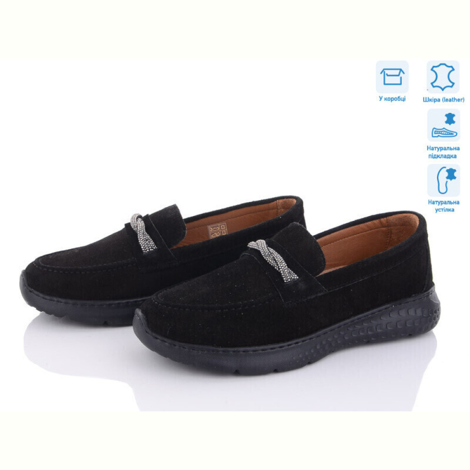 Туфли Mona Lisa 2325 чорний замш Туфли Mona Lisa 2325 чорний замш