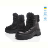 Ботинки Prime-Opt Paradize 555 чорна шкіра зима(36-39)