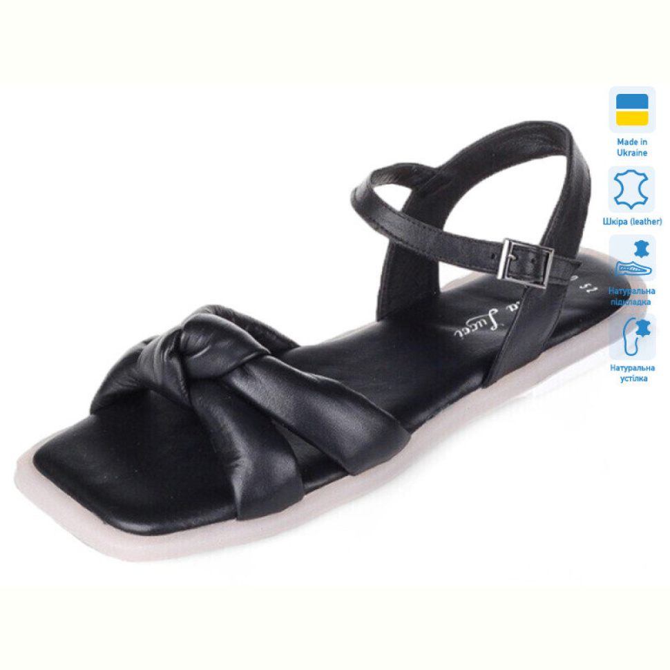Босоножки Prime-Opt Prime 1310-52 чорний шкіра літо 2021