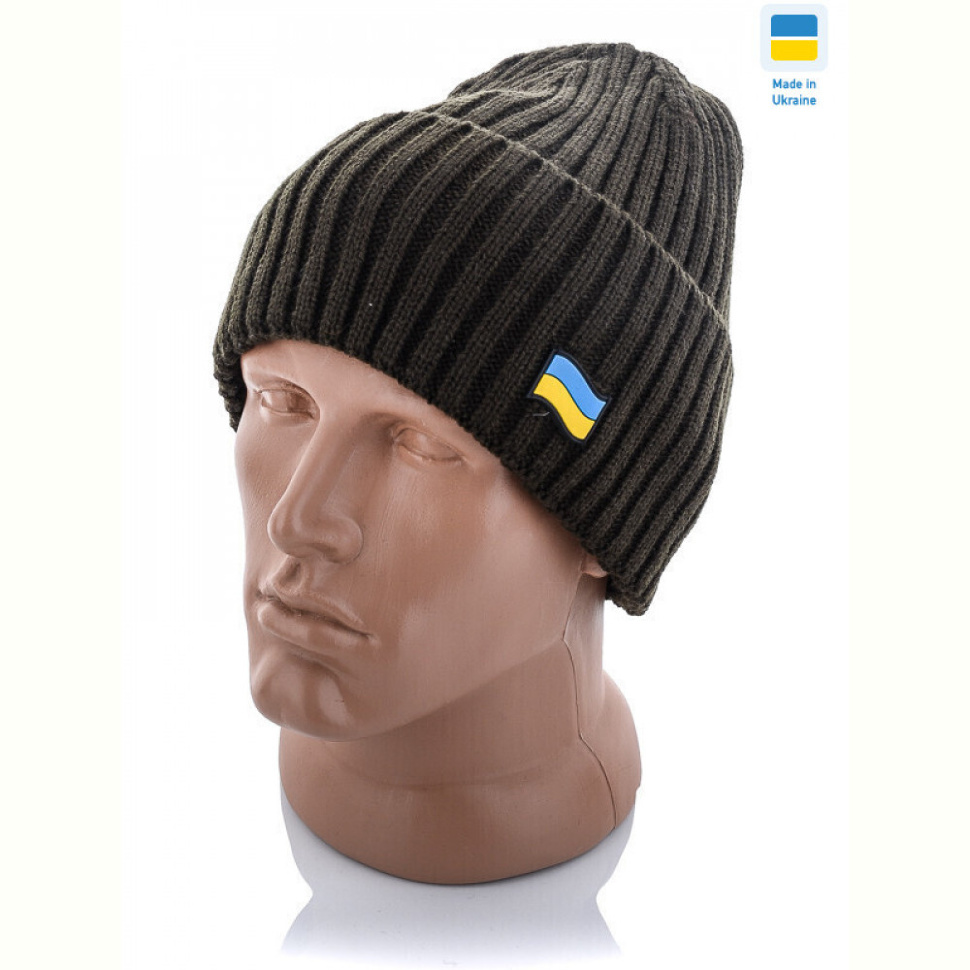 Шапка STARK Шапка чол. на флісі з прапором України т.зелений