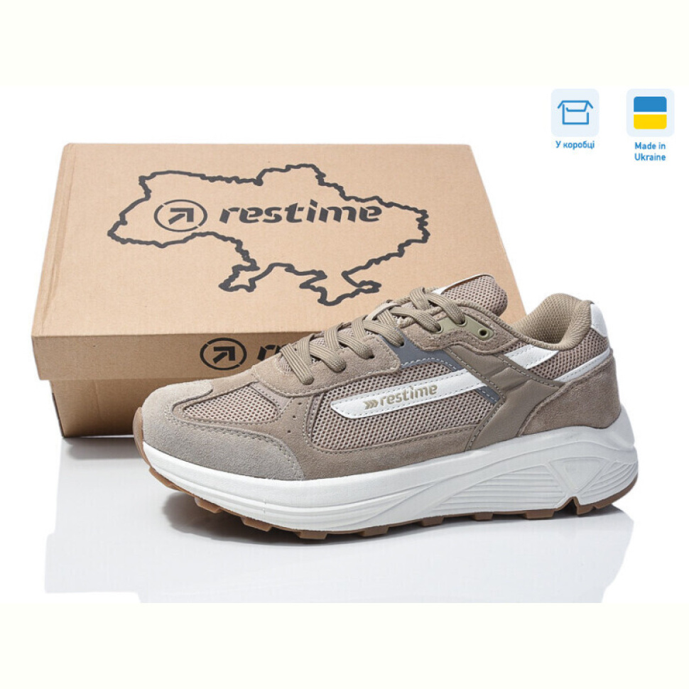 Кроссовки Restime ZMB25104 beige Кроссовки Restime ZMB25104 beige