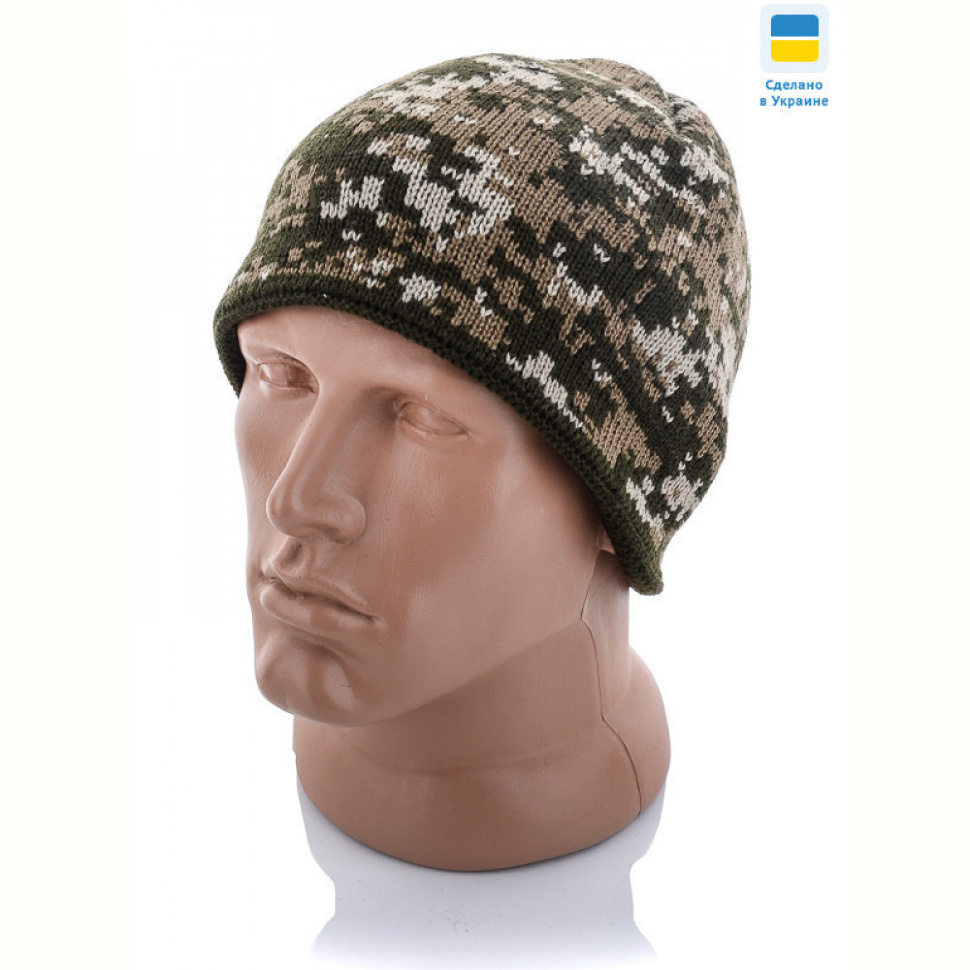 Шапка STARK Шапка піксель на флісі без відвороту Шапка STARK Шапка піксель на флісі без відвороту