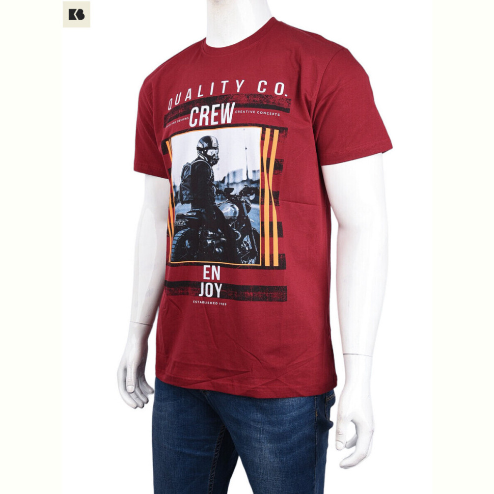 Футболка BIG 3707-0095-2 bordo