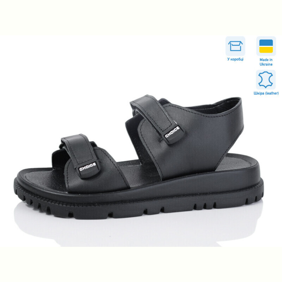 Босоножки Lena 002-2 чорна шкіра