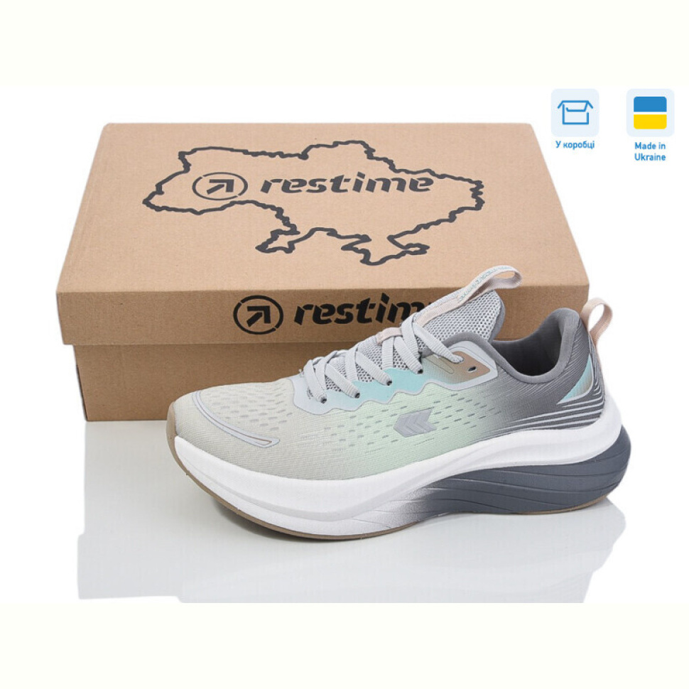 Кроссовки Restime SWL25528 m.grey-mint Кроссовки Restime SWL25528 m.grey-mint