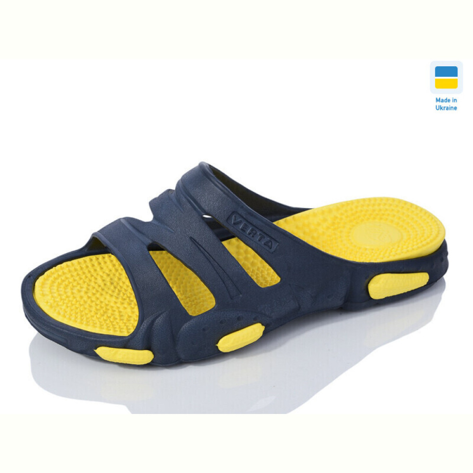 Шлепки M&L Alex13 Пляж синьо-жовтий Шлепки M&L Alex13 Пляж синьо-жовтий