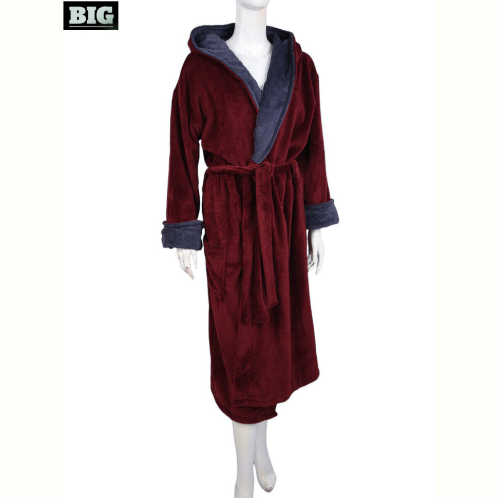 Халат BIG 3829-10 bordo