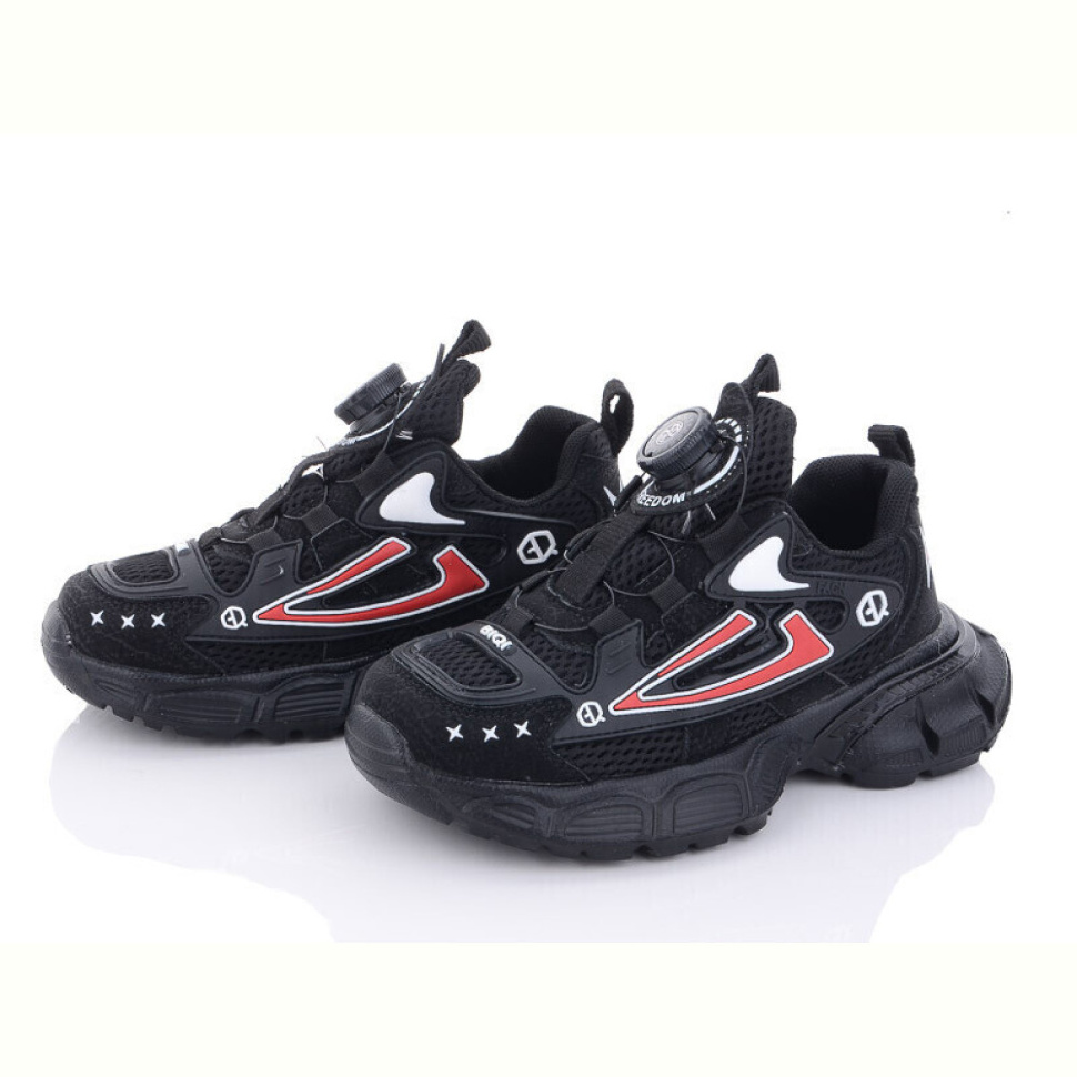 Кроссовки КалориЯ L36273 чорно-червоні