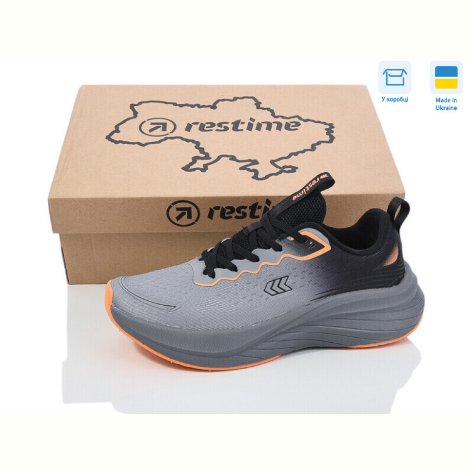 Кроссовки Restime SWL25528 black-grey