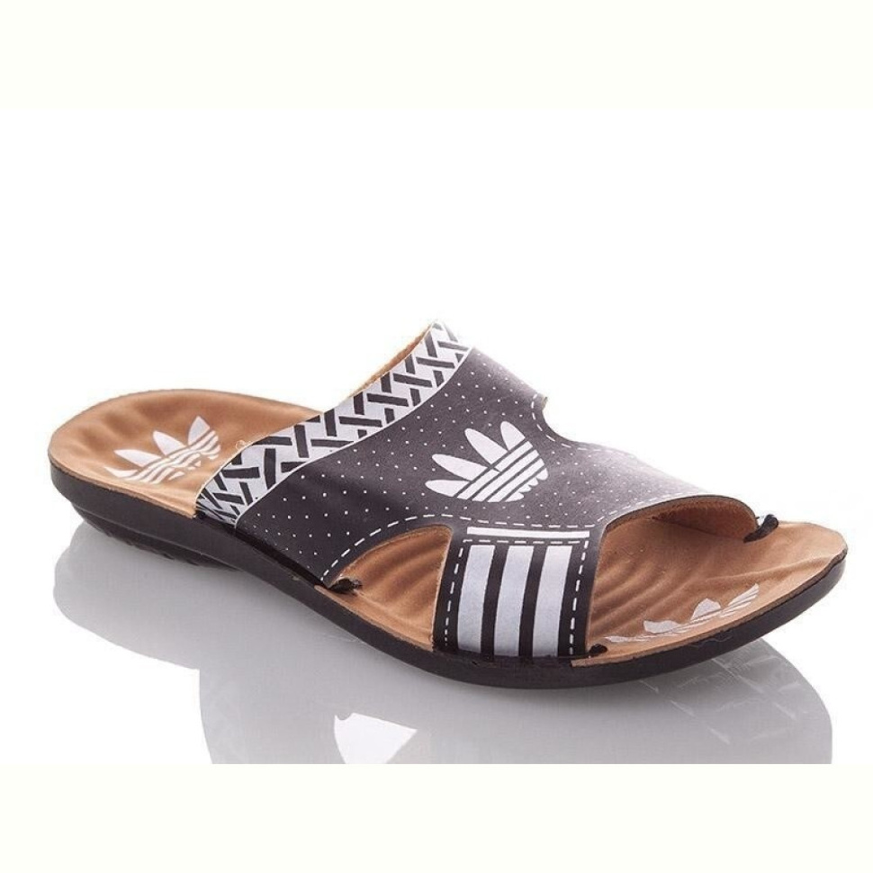 Шлепки DeMur BAdik-A-black-white