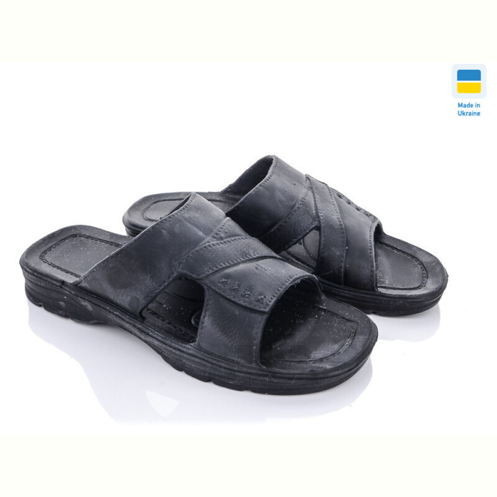 Шлепки Vladimir DS Укр П14 чорний толстая