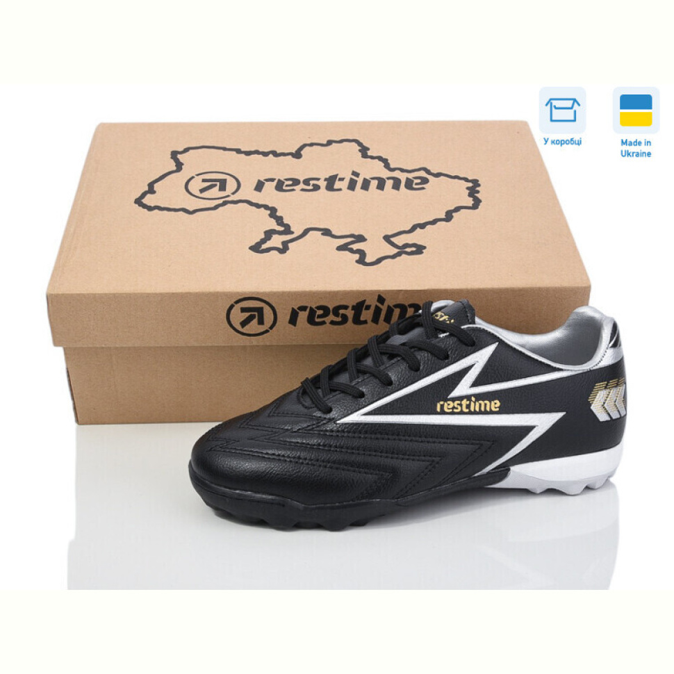 Футбольная обувь Restime DW024127-1 black-gold