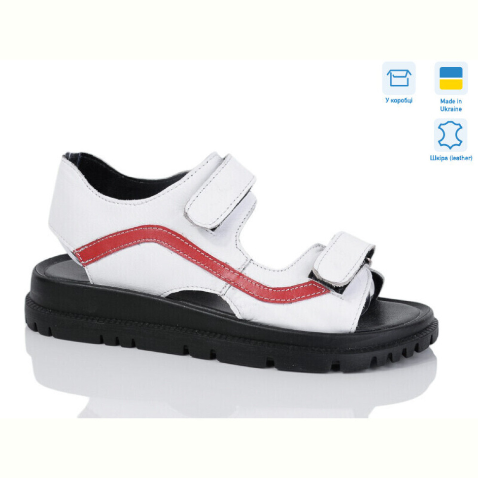 Босоножки Lena 002-9 біла шкіра