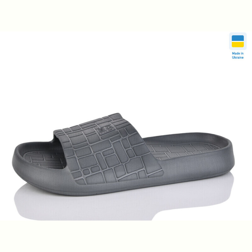 Шлепки M&L  Alex13 ML112 т.сірий