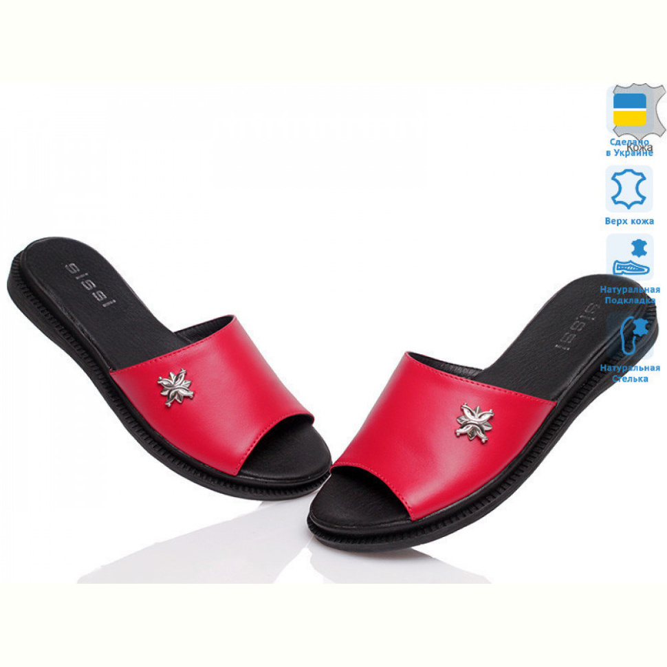 Шлепки Prime-Opt SiSSi М-110 красный Шлепки Prime-Opt SiSSi М-110 красный