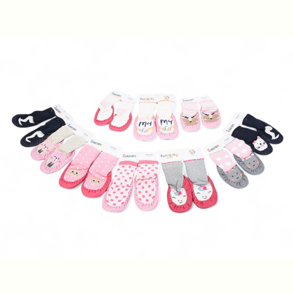 Пинетки OL Пінетки дівчинка mix (16-21) Пинетки OL Пінетки дівчинка mix (16-21)