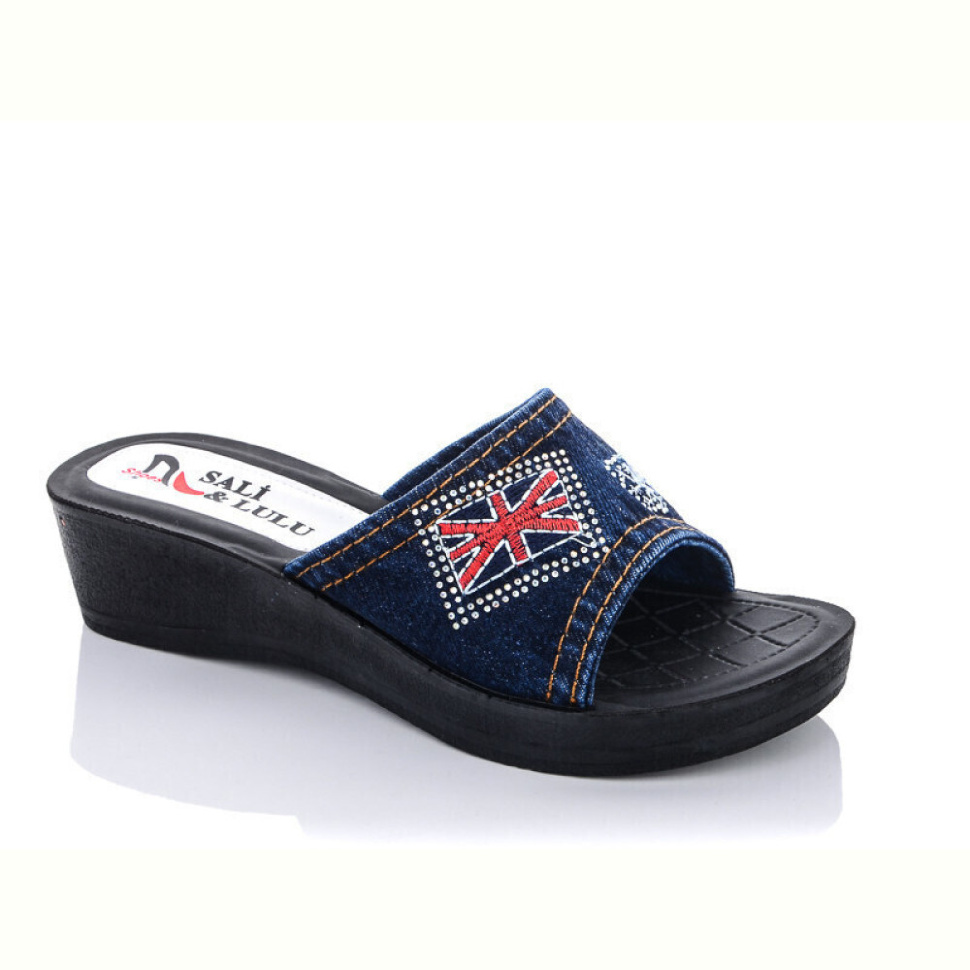 Шлепки Sali-2 ЖК010 джинс