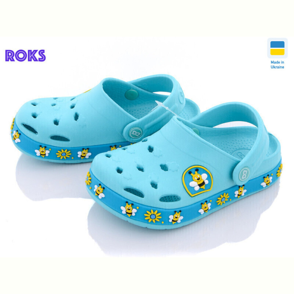 Кроксы Roks 330-1 бирюзовый пчелка