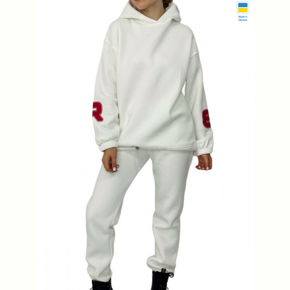 Спортивный костюм Kram 00305 білий батал