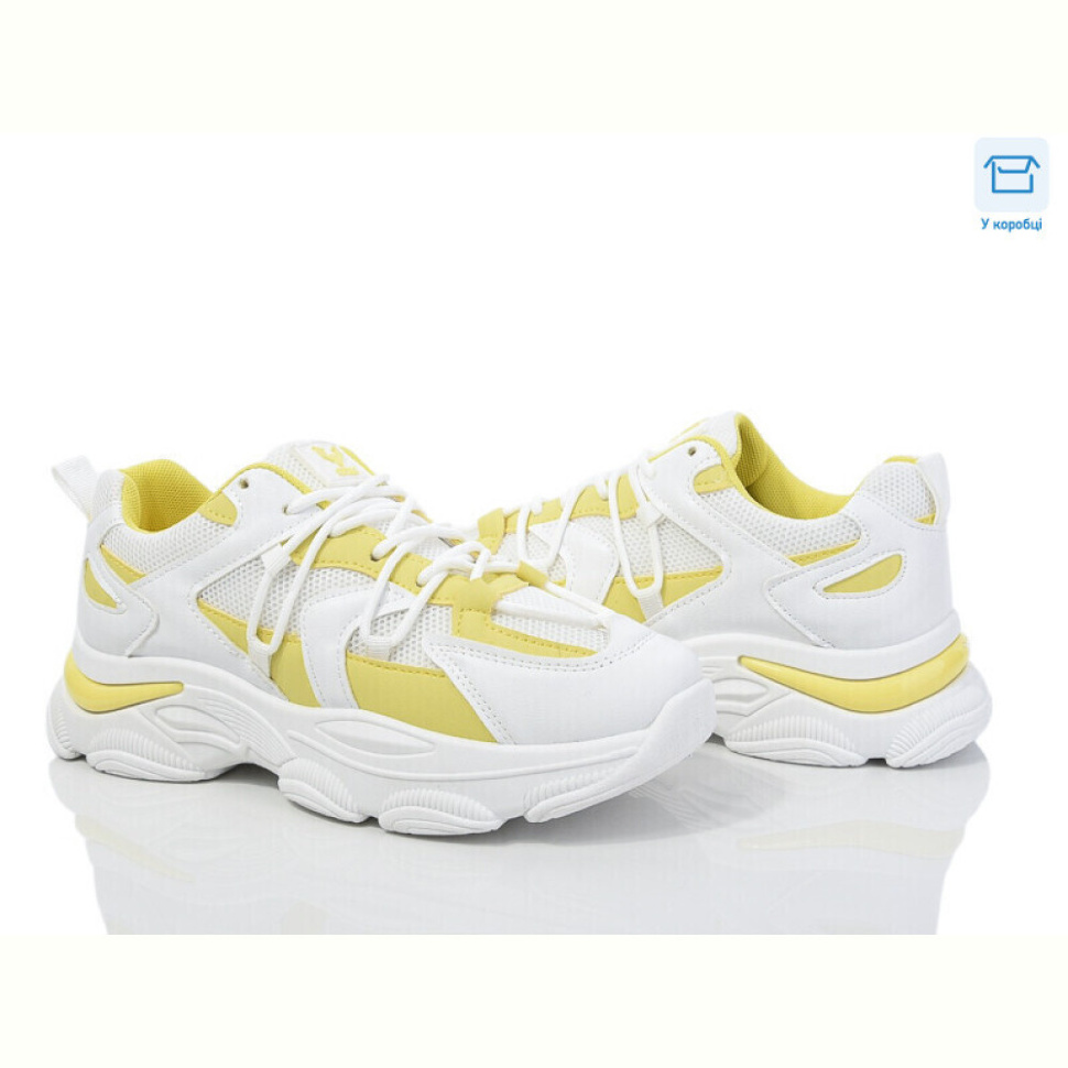 Кроссовки Синдикат взуття M1 white-yellow