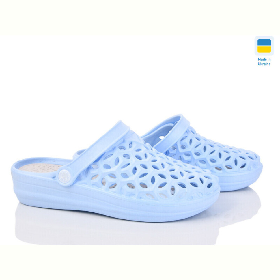 Шлепки Inblue Фієста блакитно-сірий