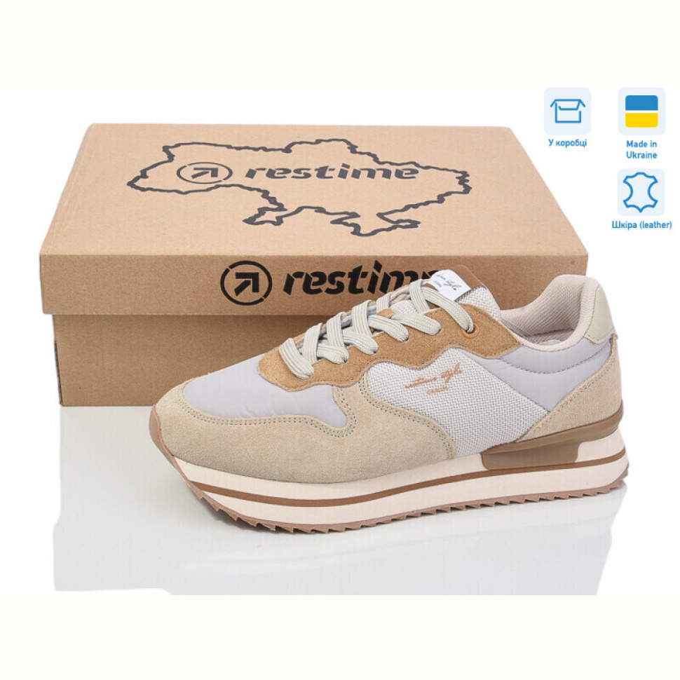 Кроссовки Restime JW024034 beige