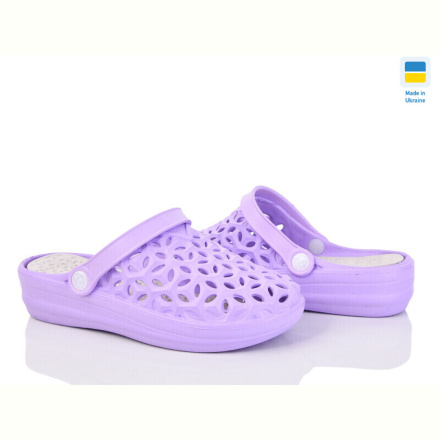 Шлепки Inblue Фієста бузково-сірий