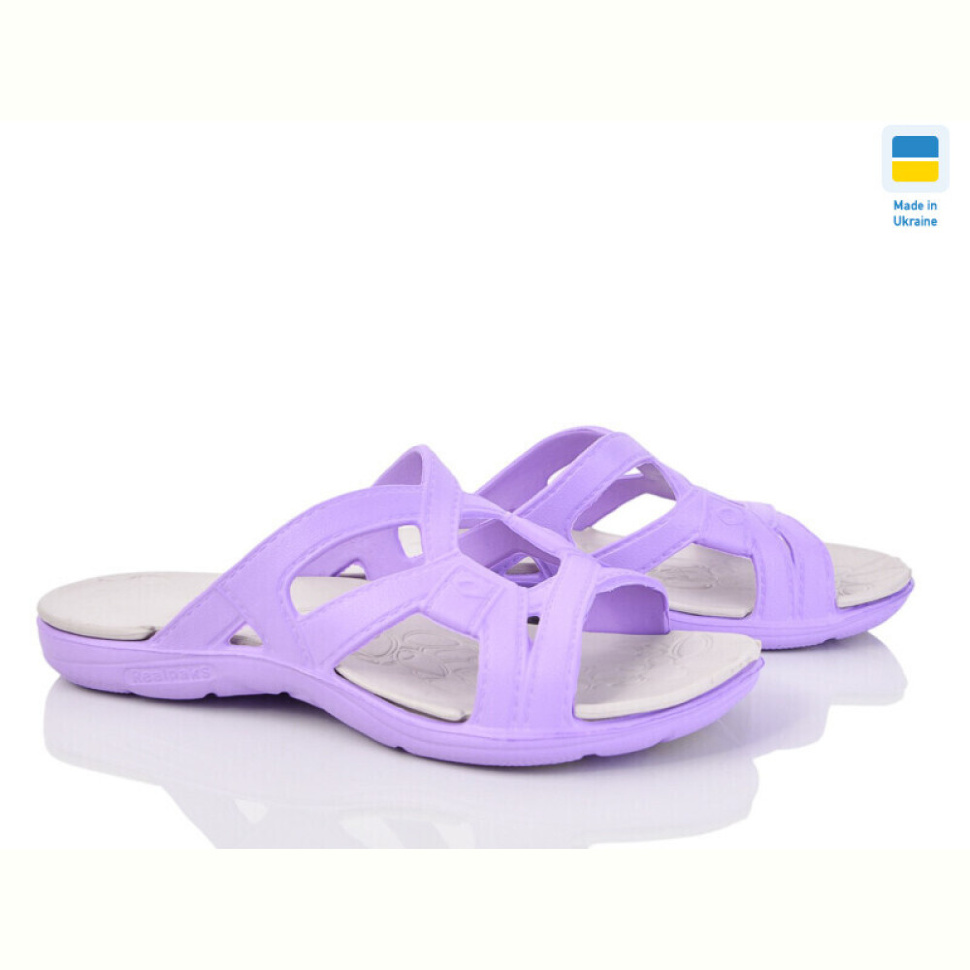 Шлепки Inblue Баришня бузково-сірий