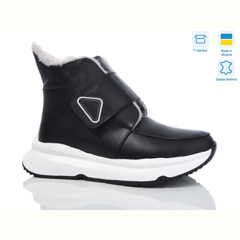 Ботинки Lena 612 чорний к.