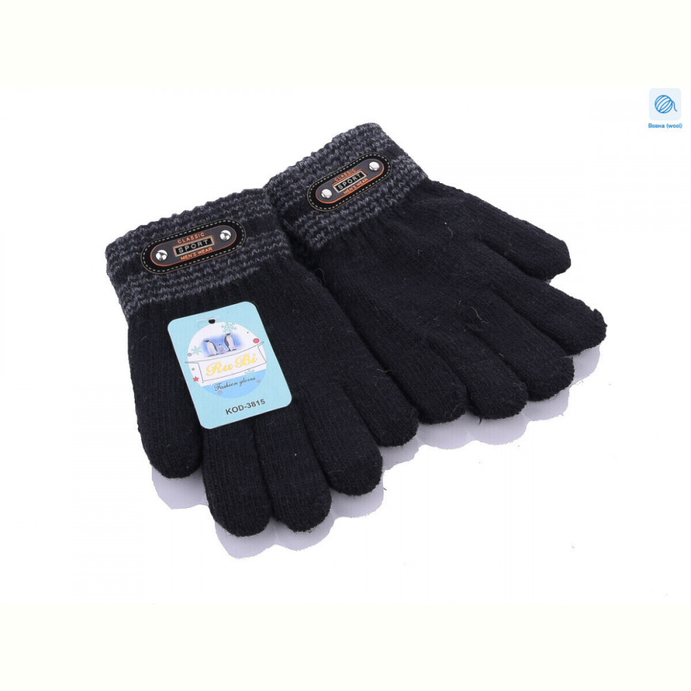 Перчатки RuBi 3815 M вовна black
