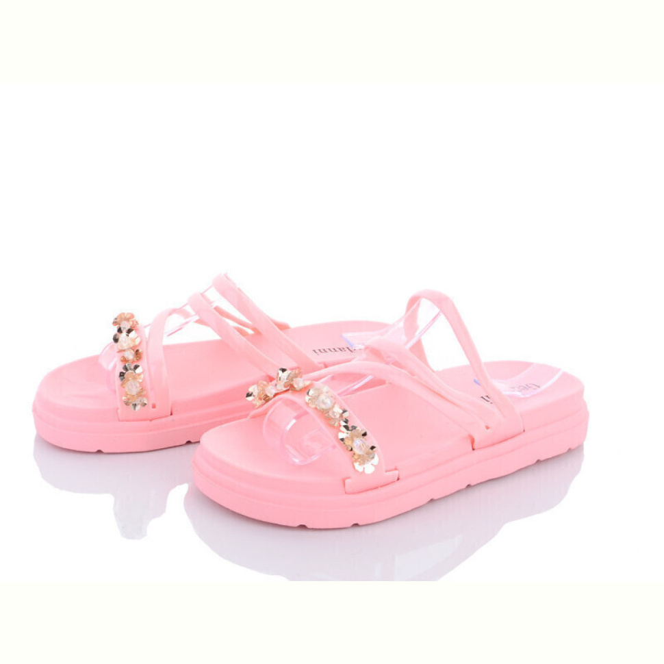 Шлепки Lion D12 рожевий