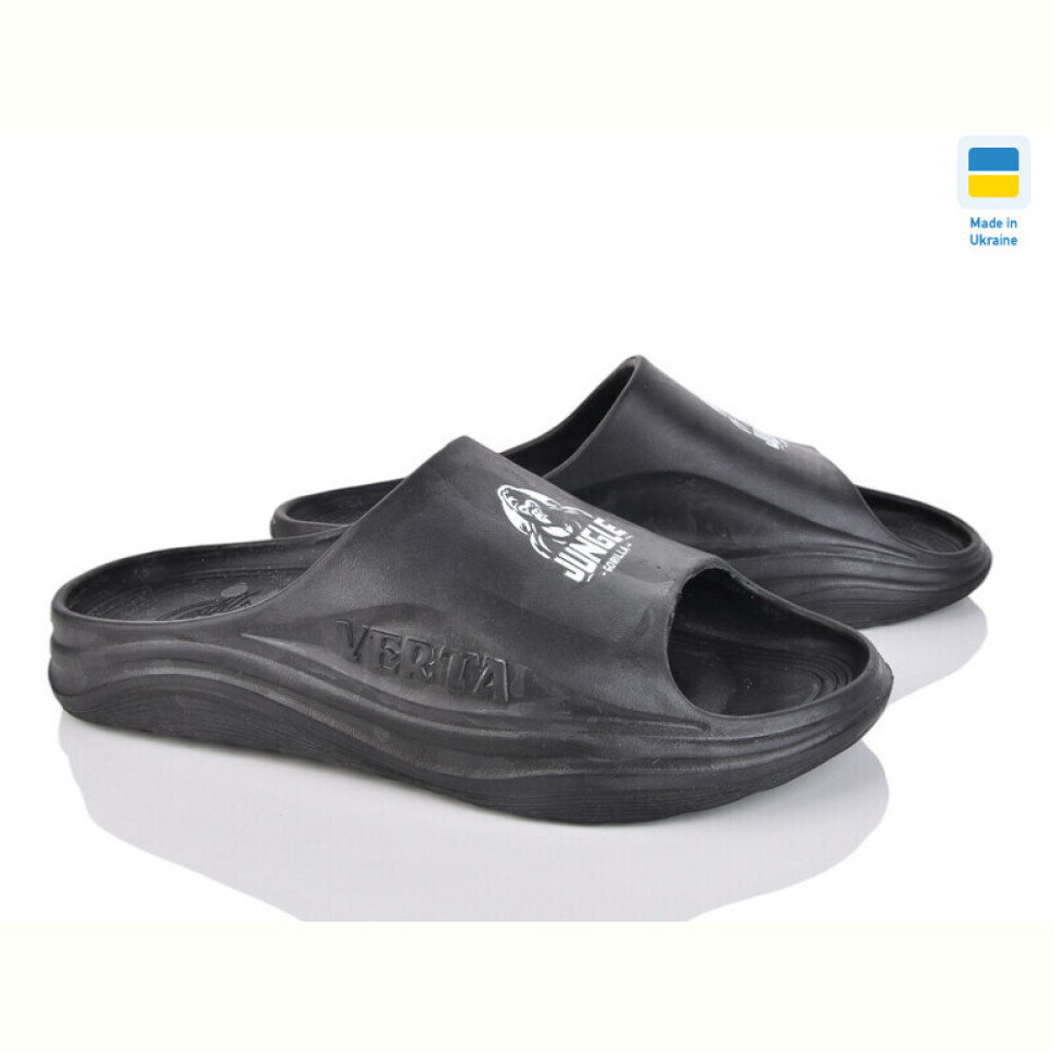 Шлепки Inblue Верта1001 чорно-білий