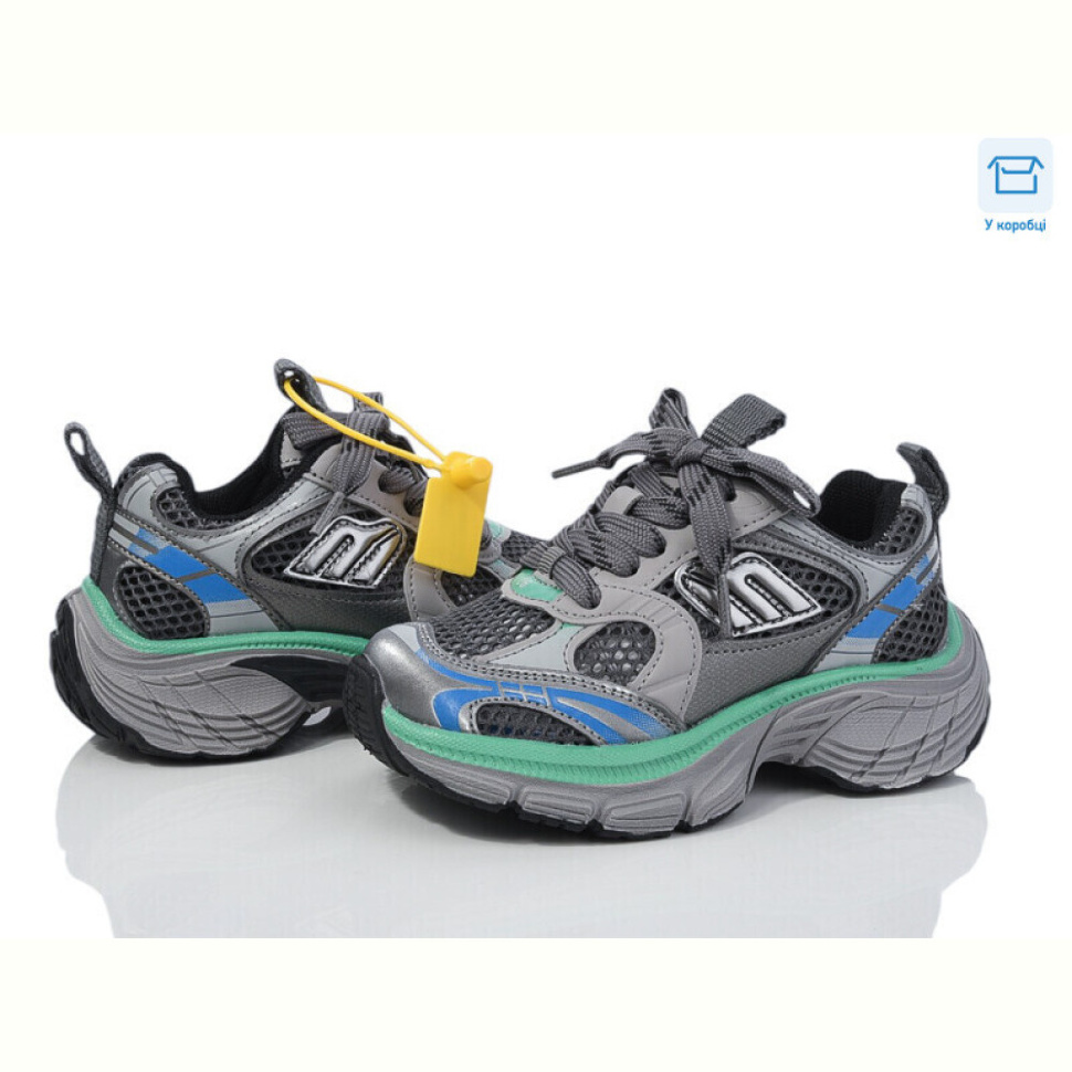 Кроссовки КалориЯ B001-1 сіро-зелені (26-30) Кроссовки КалориЯ B001-1 сіро-зелені (26-30)