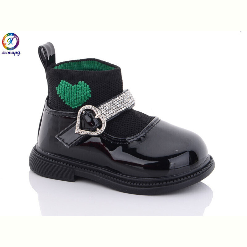 Туфли Леопард M6619-2 black-green