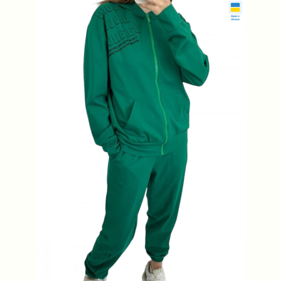 Спортивный костюм Kram 00255 зелений