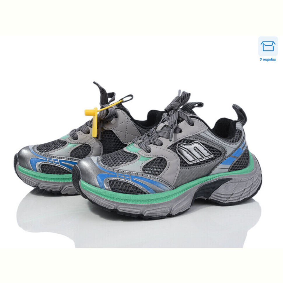 Кроссовки КалориЯ B001-1 сіро-зелені (31-37) Кроссовки КалориЯ B001-1 сіро-зелені (31-37)