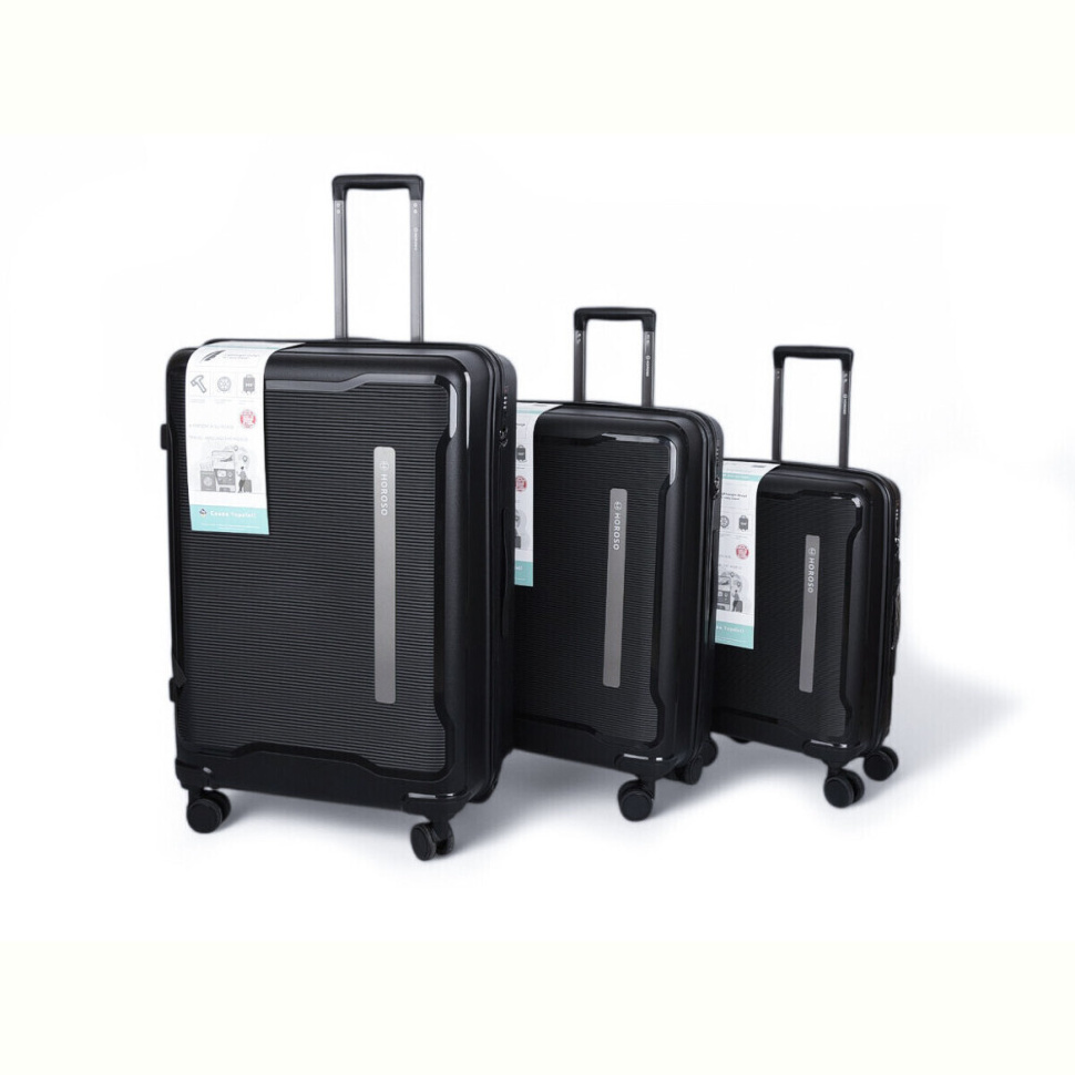 Чемодан HOROSO HOME XL111-1 black Чемодан HOROSO HOME XL111-1 black
