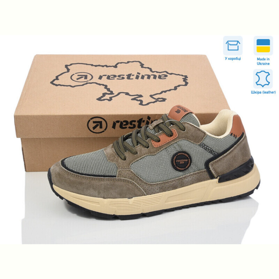 Кроссовки Restime FM024283 khaki