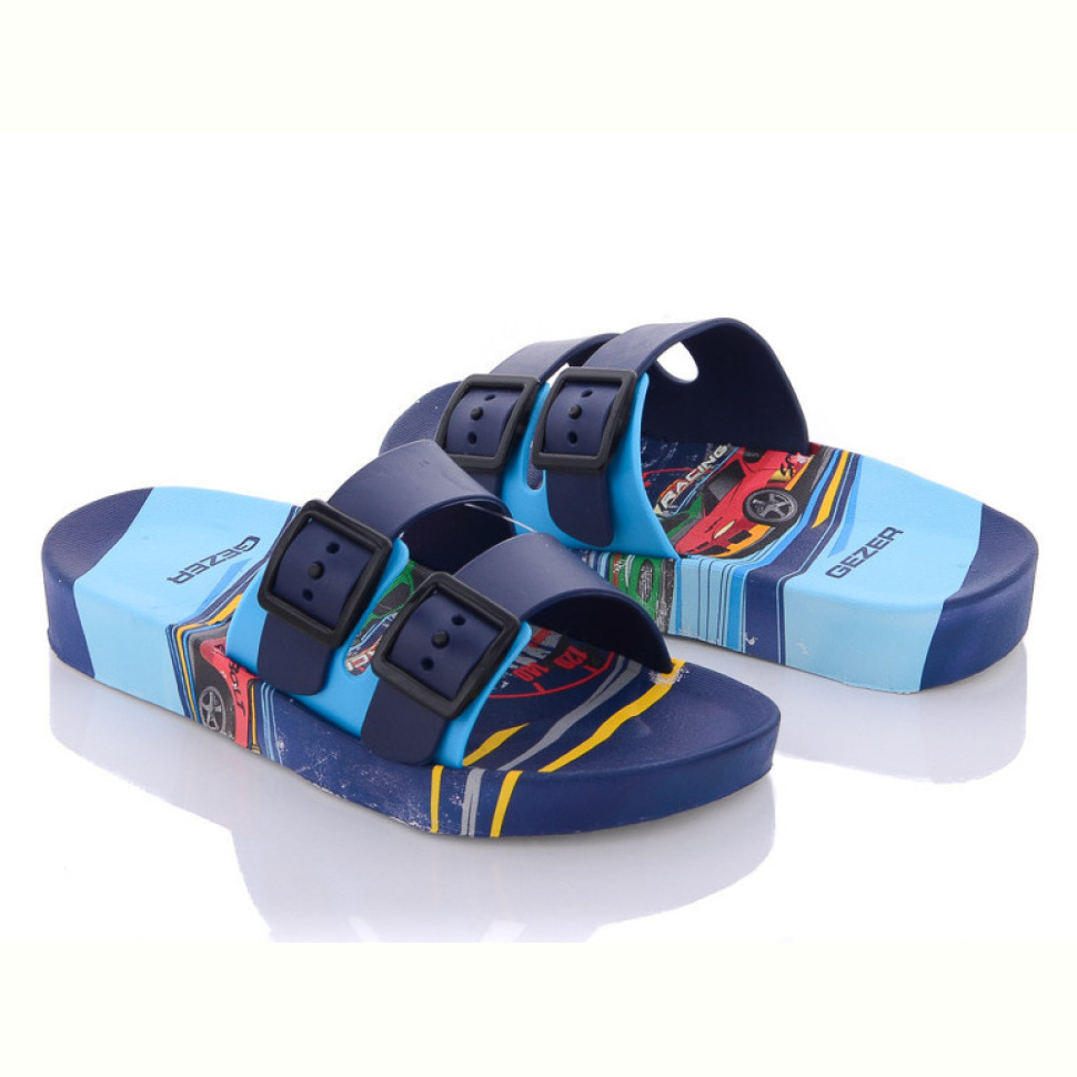 Шлепки Violeta 12329 blue-l.blue