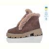 Ботинки Sali 333 капучино з беж-п.зима