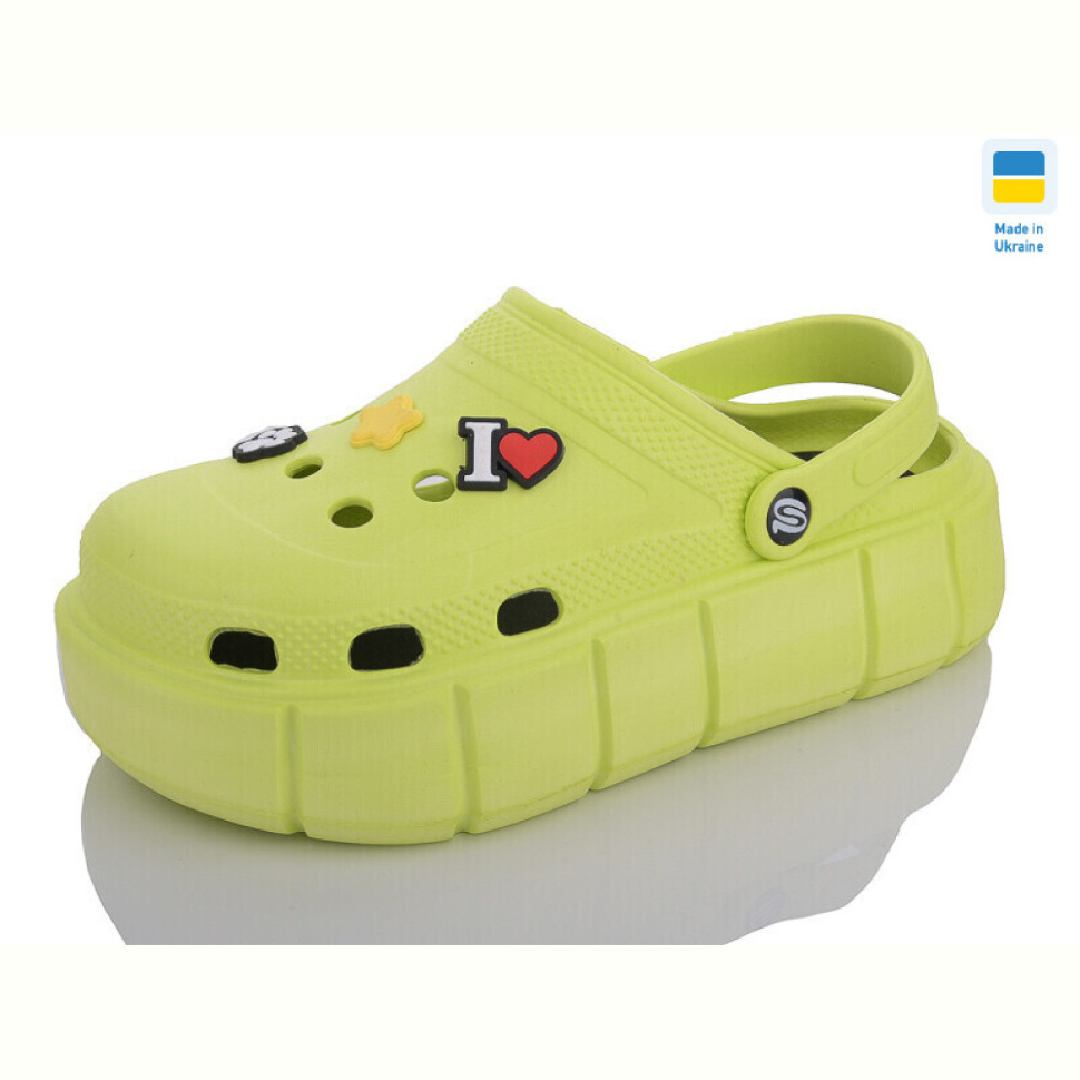 Кроксы Крок 152-1 салатовий